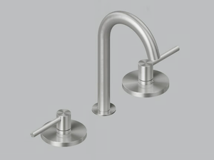 FFQT 21 31V - 3 hole stainless steel washbasin mixer with adjustable spout - Tap by Quadrodesign