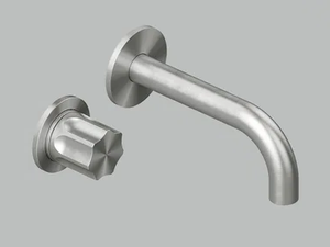 MODO 17 13T.00 - Wall-mounted stainless steel washbasin mixer - Tap by Quadrodesign