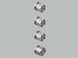 MODO 17 50.0 - Wall-mounted stainless steel thermostatic mixer set - Tap by Quadrodesign