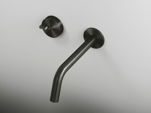 Q. 18 10 - Wall-mounted stainless steel washbasin mixer - Tap by Quadrodesign