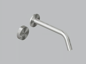 Q. 18 11 - Wall-mounted stainless steel washbasin mixer - Tap by Quadrodesign
