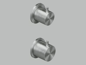 SOURCE 12 48 - Wall-mounted stainless steel thermostatic mixer set - Tap by Quadrodesign
