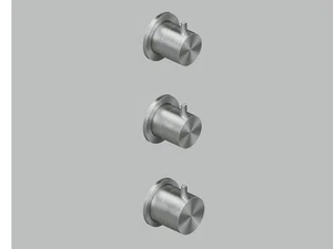 SOURCE 12 49 - Wall-mounted stainless steel thermostatic mixer set - Tap by Quadrodesign
