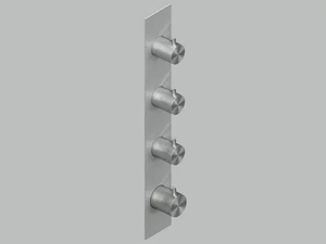 SOURCE 12 90 - Wall-mounted stainless steel thermostatic mixer set - Tap by Quadrodesign