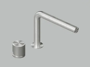 STEREO 16 07T - Countertop stainless steel washbasin mixer - Tap by Quadrodesign