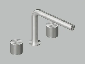 STEREO 16 07V - Countertop stainless steel washbasin tap - Tap by Quadrodesign