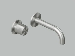 STEREO 16 13T.00 - Wall-mounted stainless steel washbasin mixer - Tap by Quadrodesign
