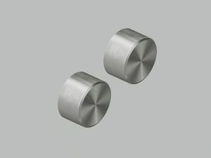 STEREO 16 63V - Wall-mounted stainless steel shut-off mixing valves - Tap by Quadrodesign
