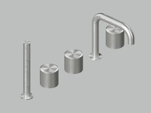 STEREO 16 95 - Stainless steel bathtub set with hand shower - Tap by Quadrodesign