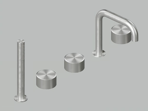STEREO 16 98 - Stainless steel bathtub set with hand shower - Tap by Quadrodesign