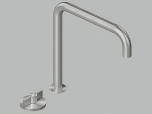 VALVOLA01 19 32 - 2 hole hydroprogressive washbasin mixer with adjustable spout - Tap by Quadrodesign