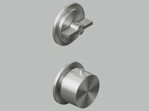 VALVOLA01 19 48.0 - Wall-mounted stainless steel thermostatic mixer set - Tap by Quadrodesign