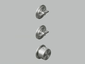 VALVOLA01 19 49.0 - Wall-mounted stainless steel thermostatic mixer set - Tap by Quadrodesign