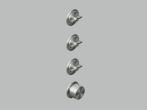 VALVOLA01 19 50.0 - Wall-mounted stainless steel thermostatic mixer set - Tap by Quadrodesign