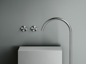 VALVOLA01 19 63V - Wall-mounted stainless steel remote control tap - Tap by Quadrodesign