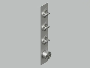 VALVOLA01 19 90.0 - Wall-mounted stainless steel thermostatic mixer set - Tap by Quadrodesign