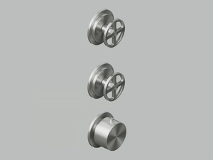VALVOLA02 20 49.0 - Wall-mounted stainless steel thermostatic mixer set - Tap by Quadrodesign