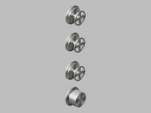 VALVOLA02 20 50.0 - Wall-mounted stainless steel thermostatic mixer set - Tap by Quadrodesign