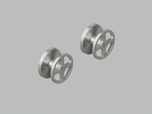 VALVOLA02 20 63V - Wall mounted set of 2 shut-off mixing valves - Tap by Quadrodesign