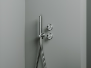 VALVOLA02 20 68 - Hydroprogressive mixer set for bath/shower with hand shower - Tap by Quadrodesign