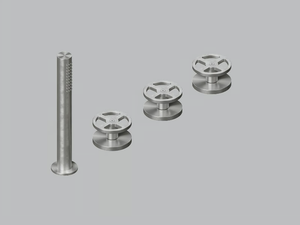 VALVOLA02 20 99 - Hydroprogressive stainless steel bathtub set with hand shower - Tap by Quadrodesign