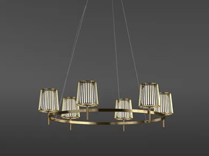 JULIA SINGLE - LED brass pendant lamp - Ceiling lamp by Quasar