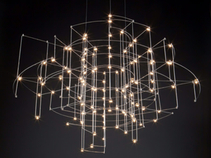 SPECTRE - Nickel pendant lamp - Ceiling lamp by Quasar