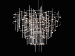 SPY - LED metal chandelier - Ceiling lamp by Quasar