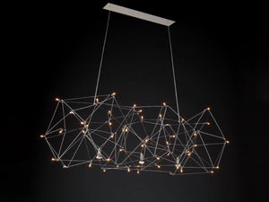 UNIVERSE - LED nickel pendant lamp - Ceiling lamp by Quasar