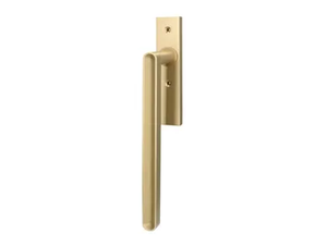 COMO - Brass window handle on back plate - Finishes accessories by Quincalux