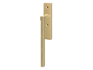 LUXEMBOURG - Brass window handle on back plate - Finishes accessories by Quincalux