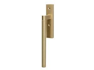 MONTREUX - Brass window handle on back plate - Finishes accessories by Quincalux