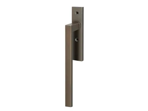 STOCKHOLM - Brass window handle on back plate - Finishes accessories by Quincalux