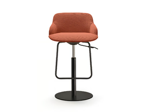 DEEP - Contemporary style swivel fabric stool with gas lift - Stool by Quinti Sedute