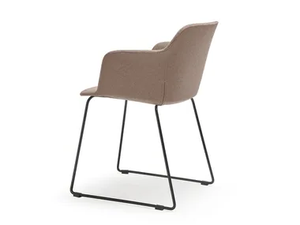 DEEP COVER - Sled base chair with armrests - Chair by Quinti Sedute