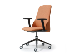 DEEP MANAGERIAL - Swivel office chair with castors with 5-Spoke base - Office Chair by Quinti Sedute