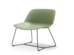 DEEP XL - Sled base plastic easy chair - Armchair by Quinti Sedute