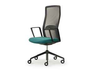 THAT'S IT - Mesh office chair with armrests with 5-Spoke base - Office Chair by Quinti Sedute