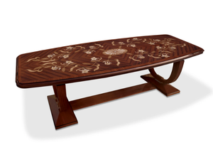 CASCADE - Barrel-shaped wooden table - Table by Radice