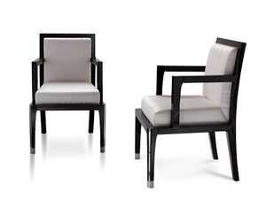 SMALL CRUISE - Leather chair with armrests - Chair by Radice