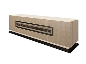 VIVIENNE - Leather sideboard with doors and drawers - Cabinet by Radice