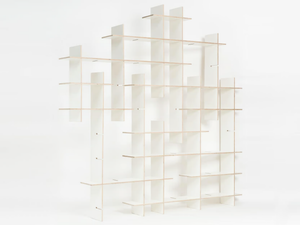 CRISS CROSS - Modular plywood shelving unit - Cabinet by Radis