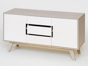 HUH - Plywood sideboard with doors with drawers - Cabinet by Radis