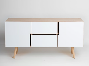 MAN - Multi-layer wood sideboard with doors - Cabinet by Radis