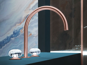 DORIN - DOR23 - 3 hole countertop stainless steel washbasin tap without waste - Tap by Radomonte