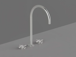 DXN26 - 3 hole countertop stainless steel washbasin mixer - Tap by Radomonte