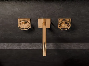 KÀTO - KAN28 - Wall-mounted steel washbasin mixer - Tap by Radomonte