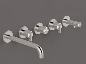 KIRA - KIR52 - Wall-mounted thermostatic steel bathtub mixer - Tap by Radomonte