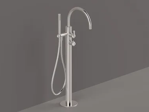 KIRA - PVI99 - Floor standing steel bathtub mixer - Tap by Radomonte