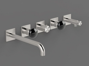 MIN52 - Wall-mounted thermostatic steel bathtub set - Bathtub by Radomonte